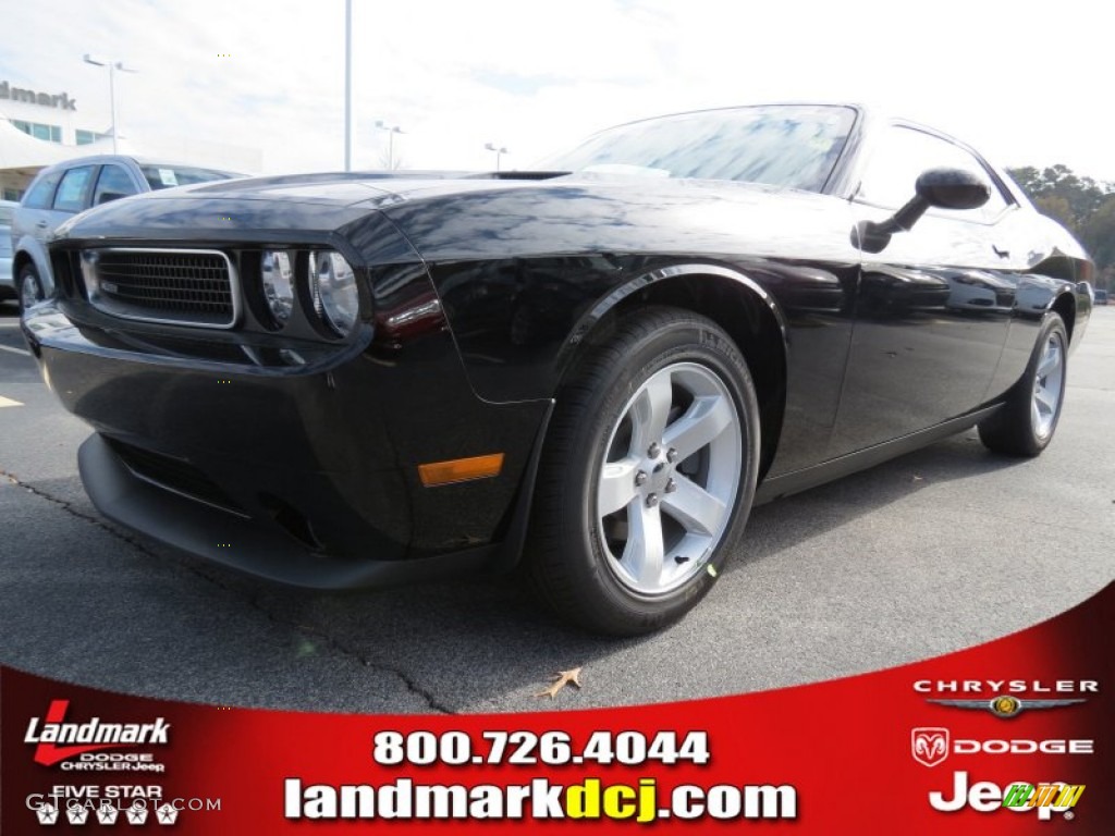 2013 Challenger SXT - Pitch Black / Dark Slate Gray photo #1