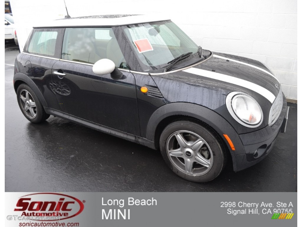 2007 Cooper Hardtop - Astro Black Metallic / Gravity Tuscan Beige photo #1