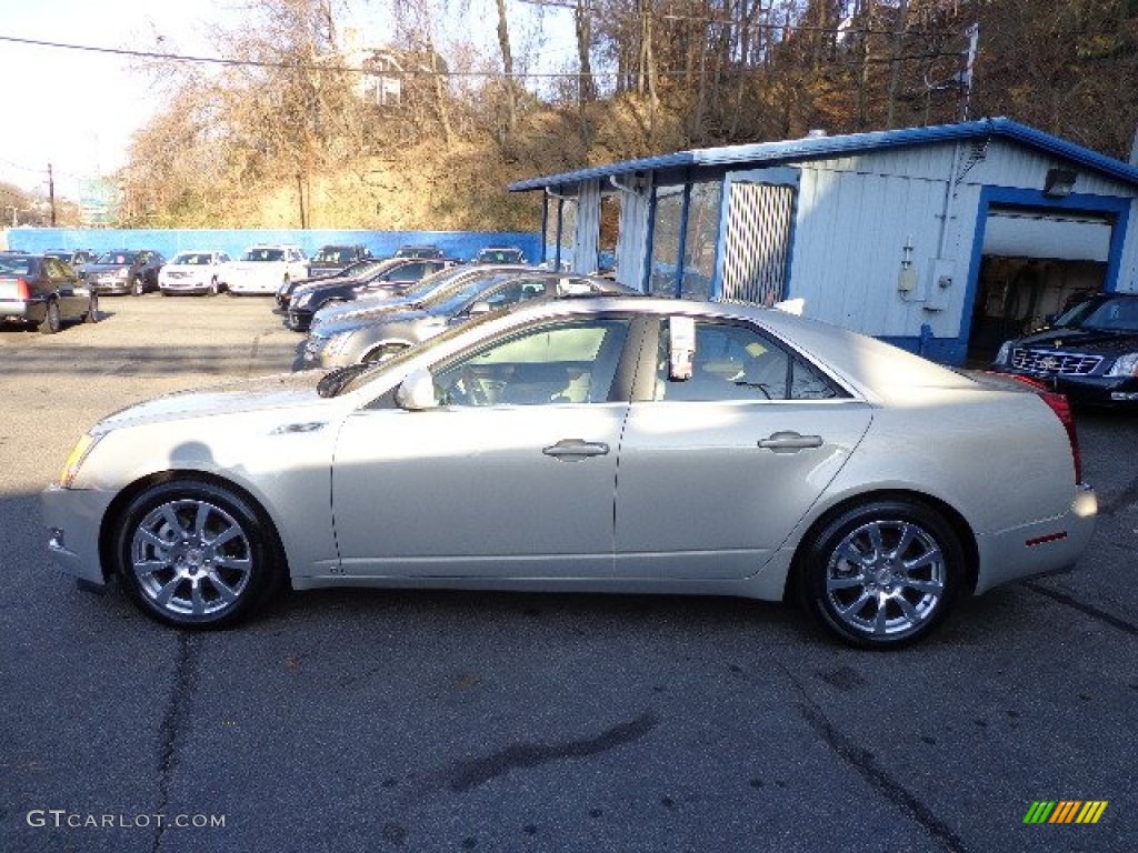 2009 CTS 4 AWD Sedan - Gold Mist / Cashmere/Cocoa photo #2