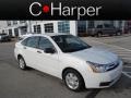 White Suede 2011 Ford Focus S Sedan