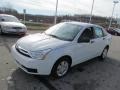 2011 White Suede Ford Focus S Sedan  photo #5