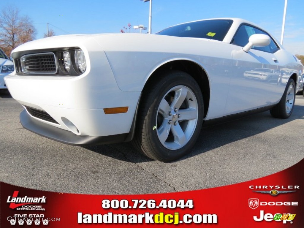 Bright White Dodge Challenger