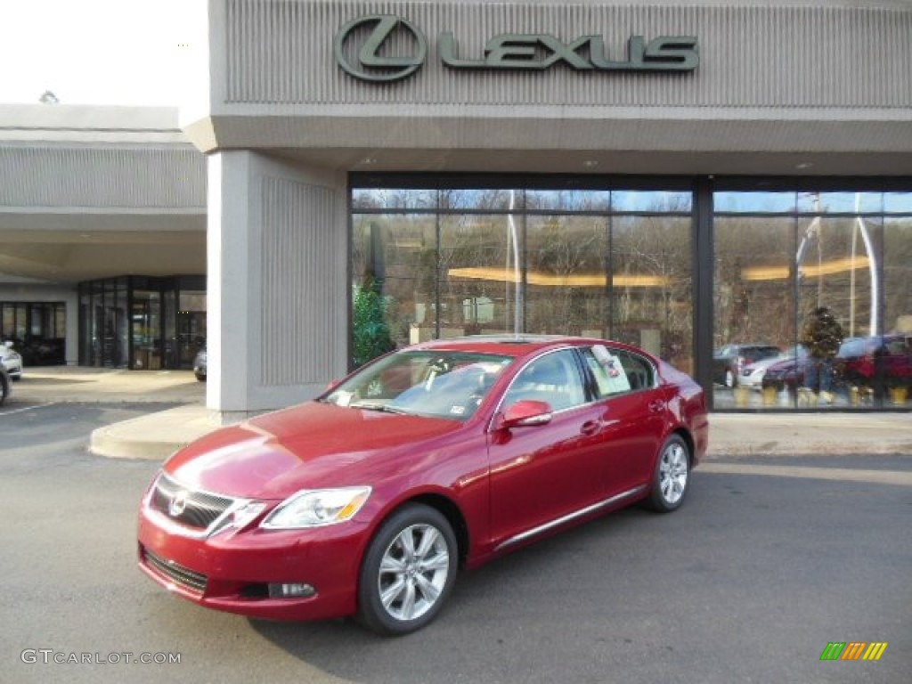 2008 GS 350 AWD - Matador Red Mica / Black photo #1