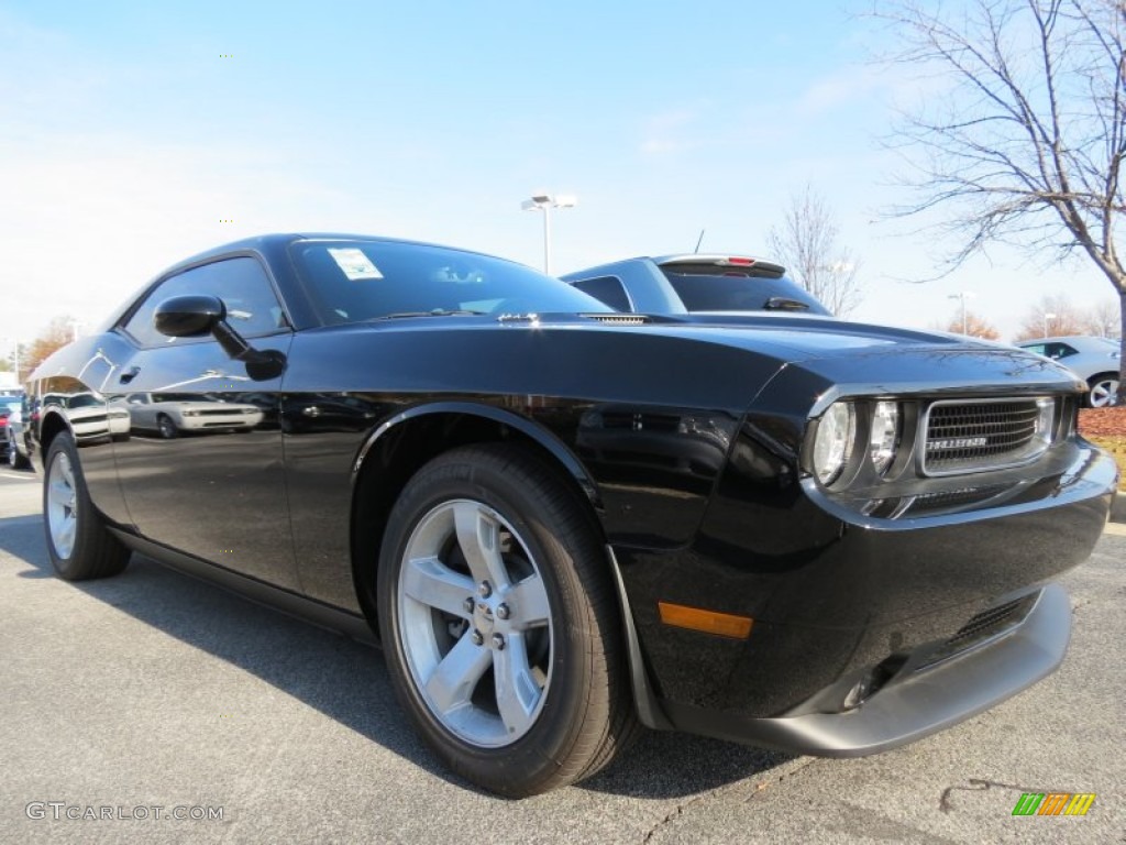 2013 Challenger R/T - Pitch Black / Dark Slate Gray photo #4