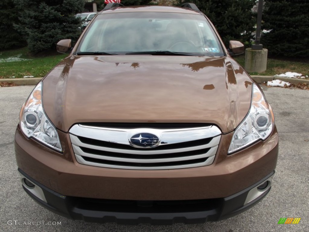 2011 Outback 2.5i Premium Wagon - Caramel Bronze Pearl / Warm Ivory photo #3