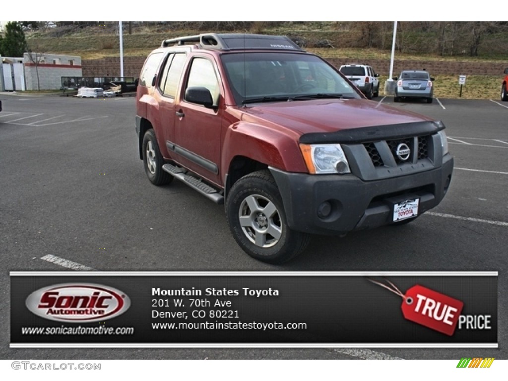 2008 Xterra S 4x4 - Red Brawn / Steel/Graphite photo #1