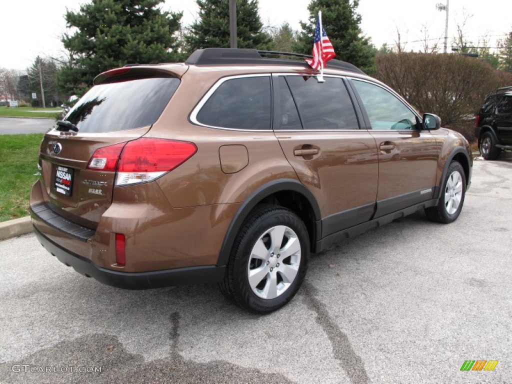 2011 Outback 2.5i Premium Wagon - Caramel Bronze Pearl / Warm Ivory photo #6