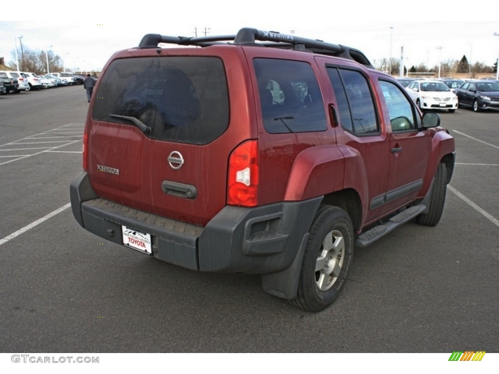 2008 Xterra S 4x4 - Red Brawn / Steel/Graphite photo #2