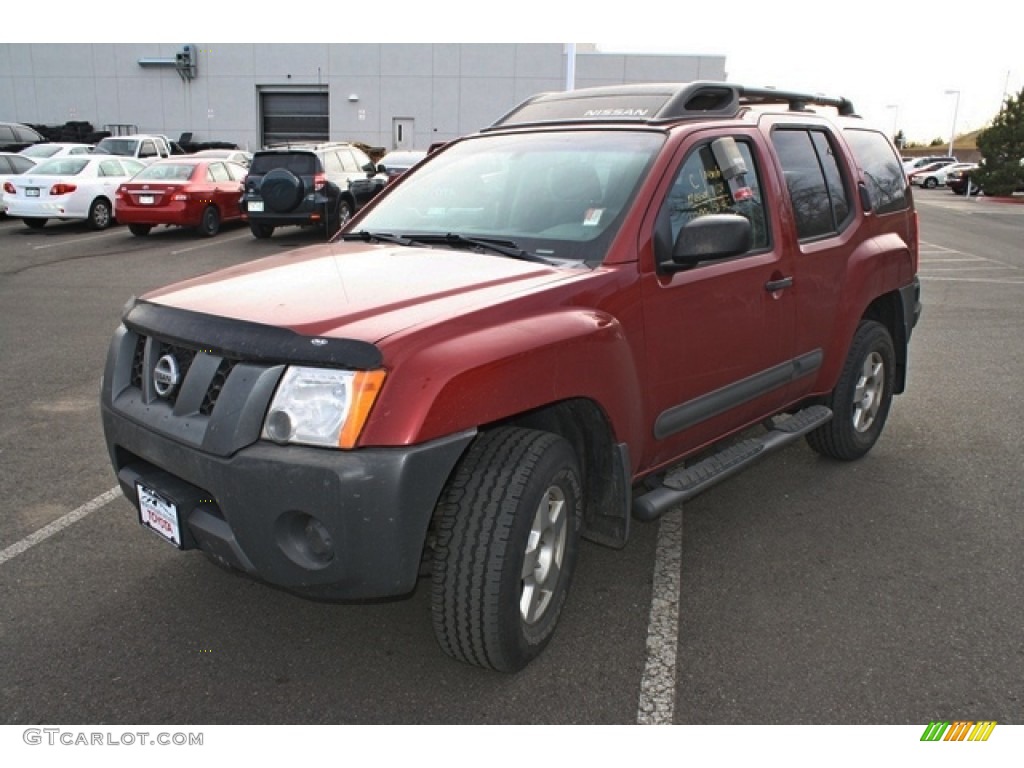 2008 Xterra S 4x4 - Red Brawn / Steel/Graphite photo #4