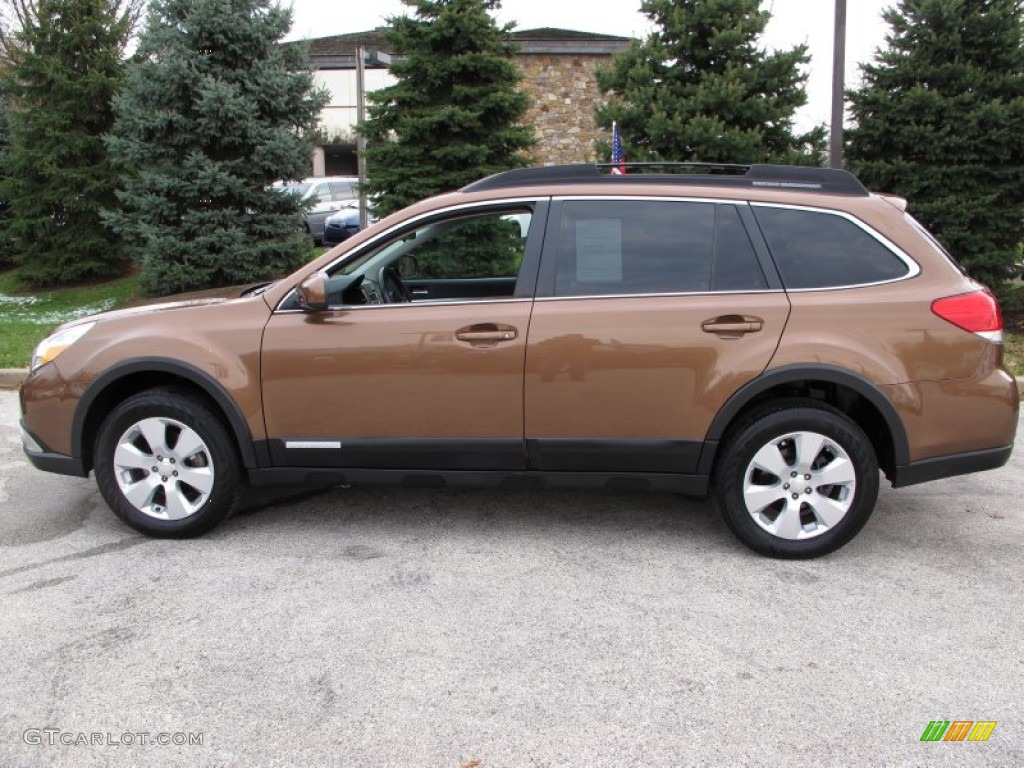 2011 Outback 2.5i Premium Wagon - Caramel Bronze Pearl / Warm Ivory photo #9