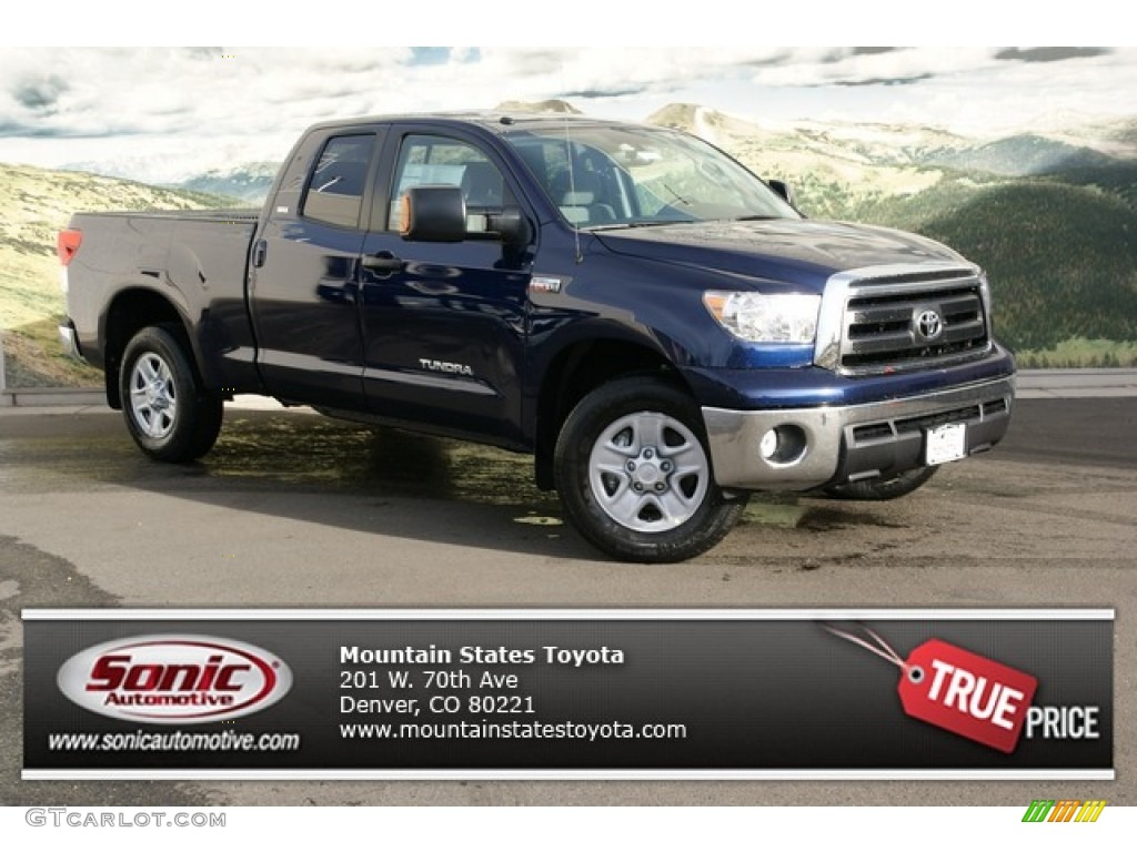 2013 Tundra SR5 Double Cab 4x4 - Nautical Blue Metallic / Graphite photo #1