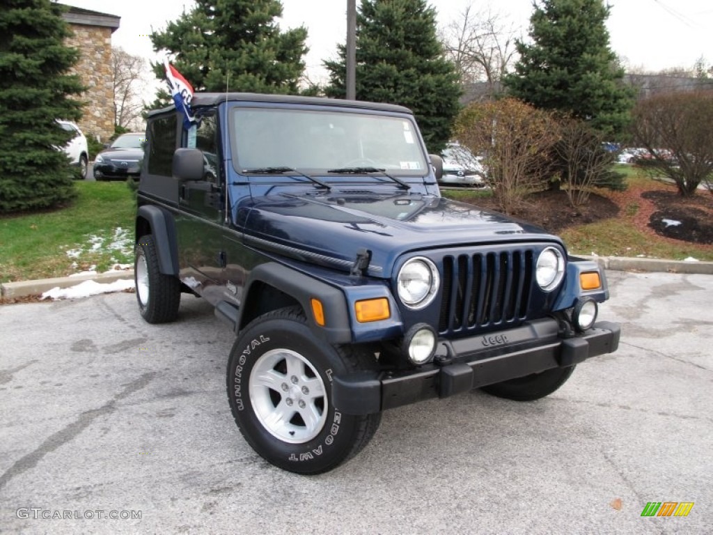 Patriot Blue Pearl Jeep Wrangler