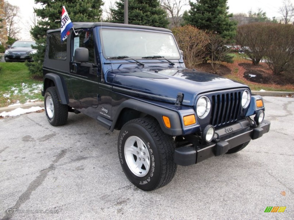 2004 Wrangler Unlimited 4x4 - Patriot Blue Pearl / Dark Slate Gray photo #4