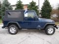 2004 Patriot Blue Pearl Jeep Wrangler Unlimited 4x4  photo #5