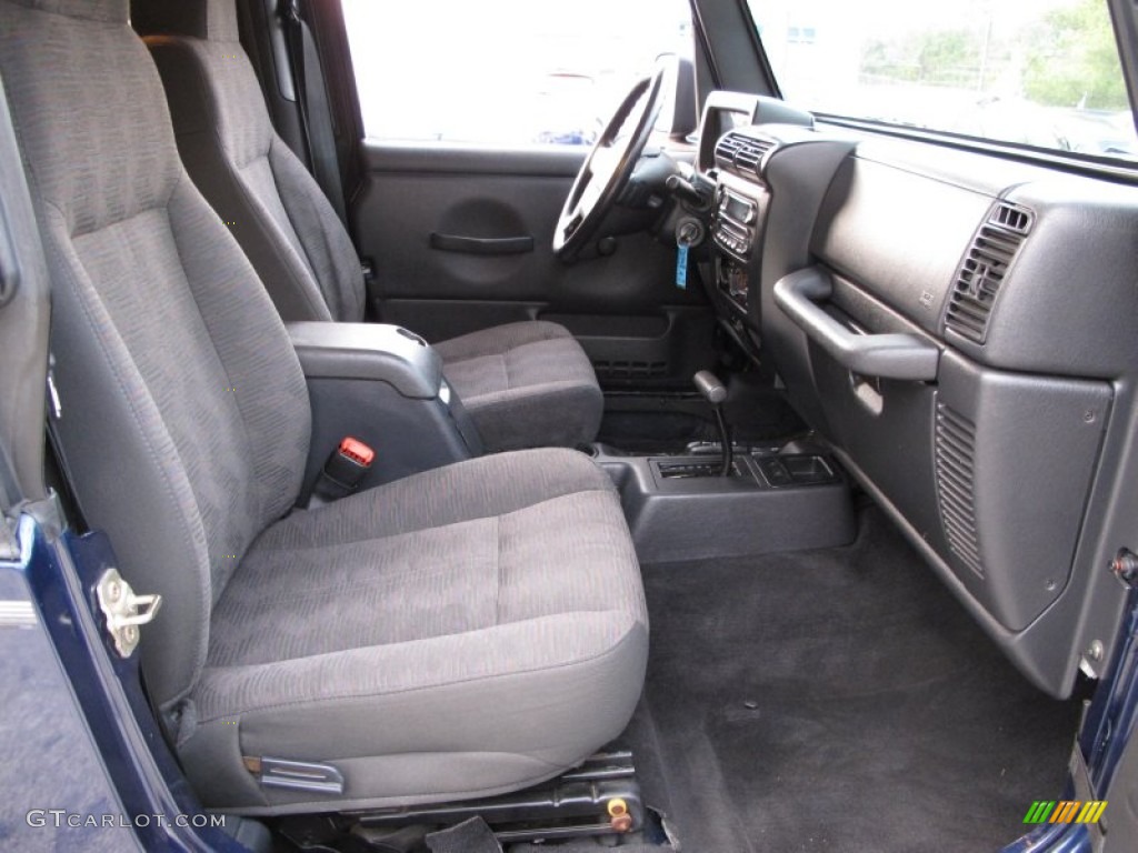 2004 Wrangler Unlimited 4x4 - Patriot Blue Pearl / Dark Slate Gray photo #14