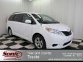 2013 Super White Toyota Sienna LE  photo #1