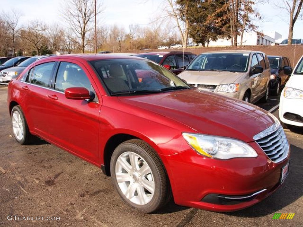 Deep Cherry Red Crystal Pearl 2013 Chrysler 200 Touring Sedan Exterior Photo #74193685
