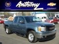 2008 Stealth Gray Metallic GMC Sierra 1500 SLE Extended Cab 4x4  photo #1