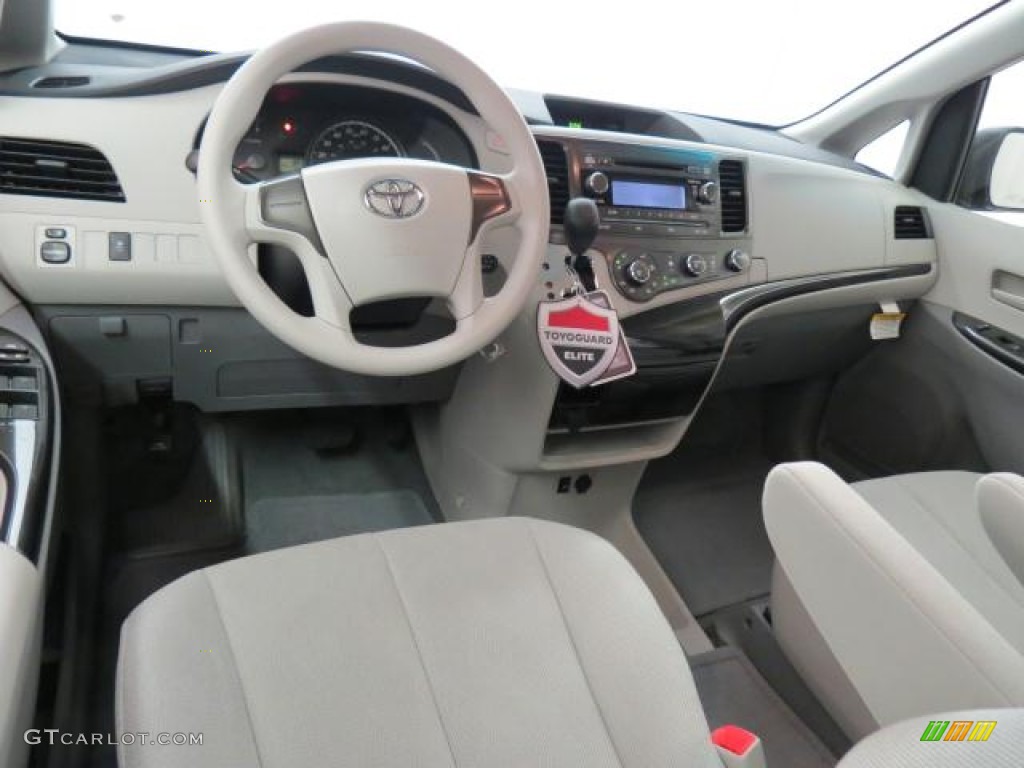 2013 Toyota Sienna V6 Light Gray Dashboard Photo #74197195