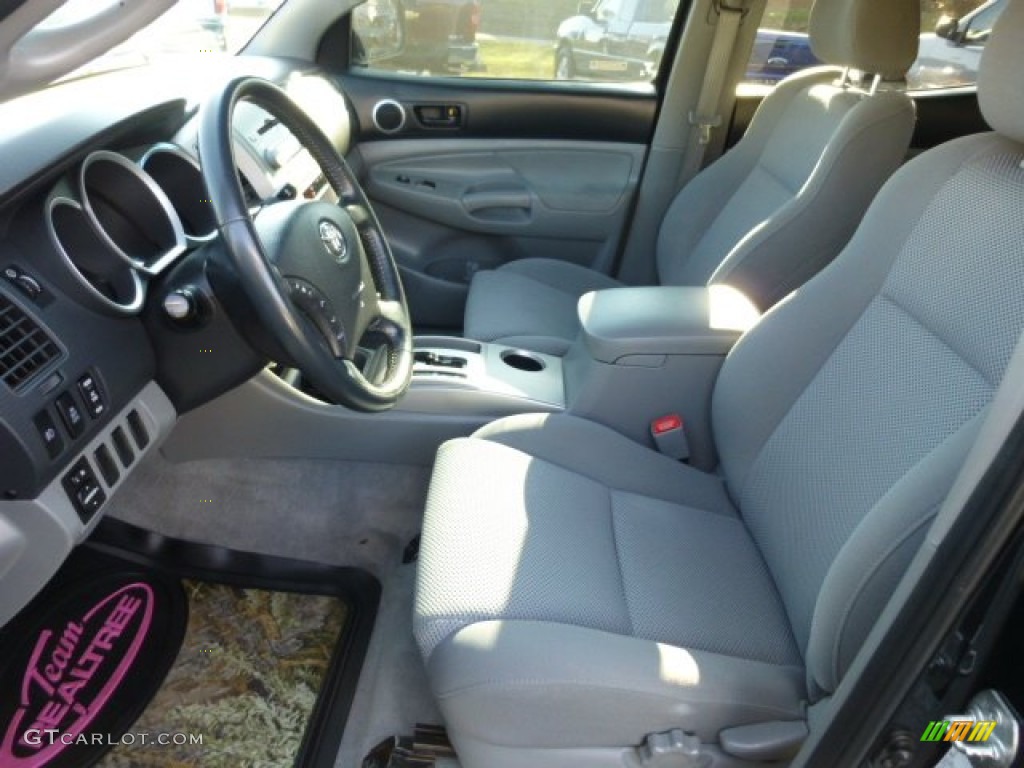 2007 Tacoma V6 SR5 Double Cab 4x4 - Black Sand Pearl / Graphite Gray photo #15