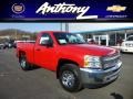 2013 Victory Red Chevrolet Silverado 1500 Work Truck Regular Cab 4x4  photo #1