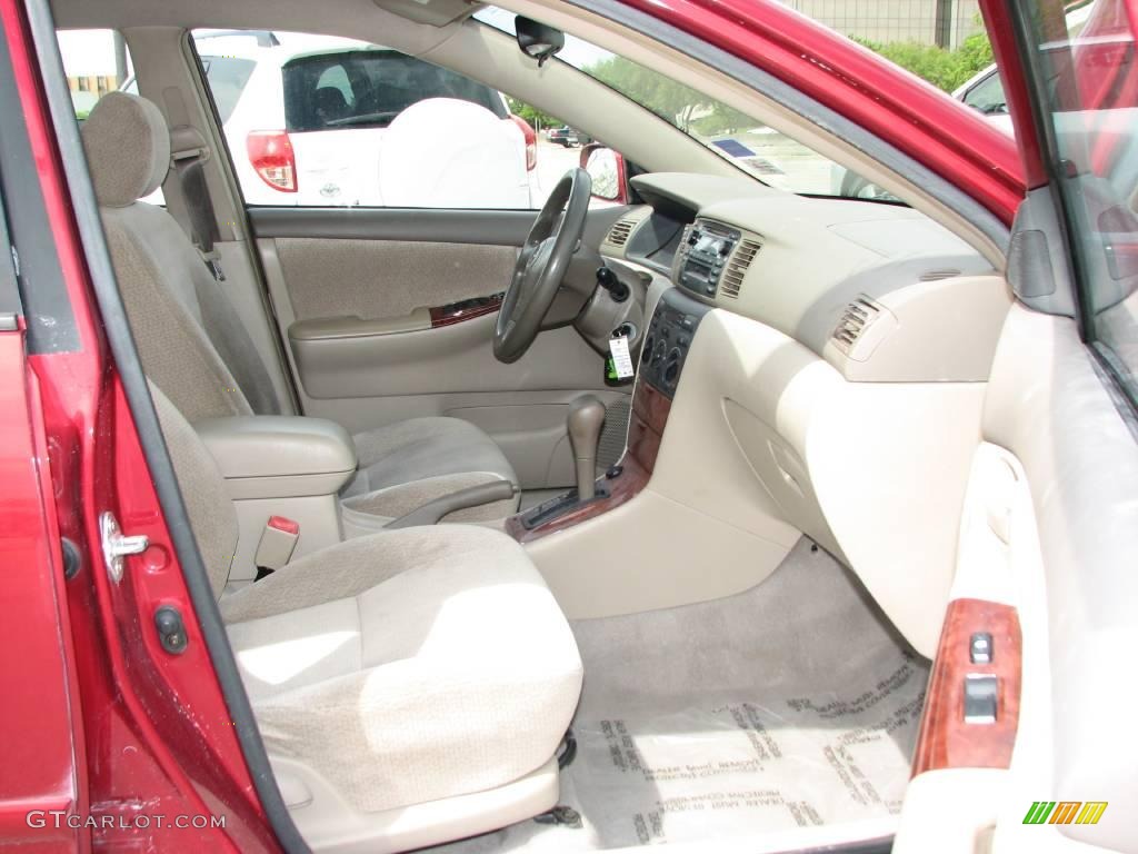2004 Corolla LE - Impulse Red / Pebble Beige photo #10