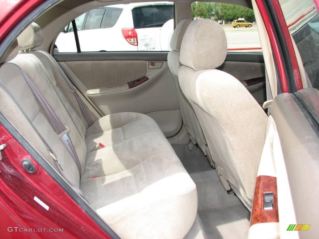 2004 Corolla LE - Impulse Red / Pebble Beige photo #11