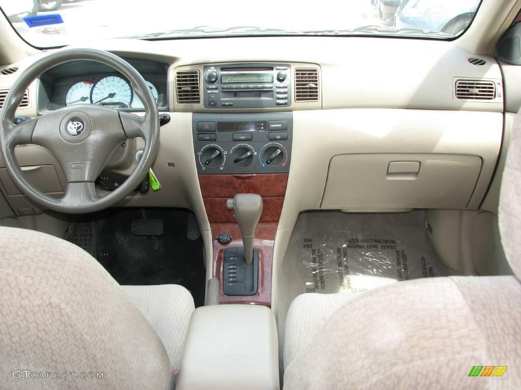 2004 Corolla LE - Impulse Red / Pebble Beige photo #12