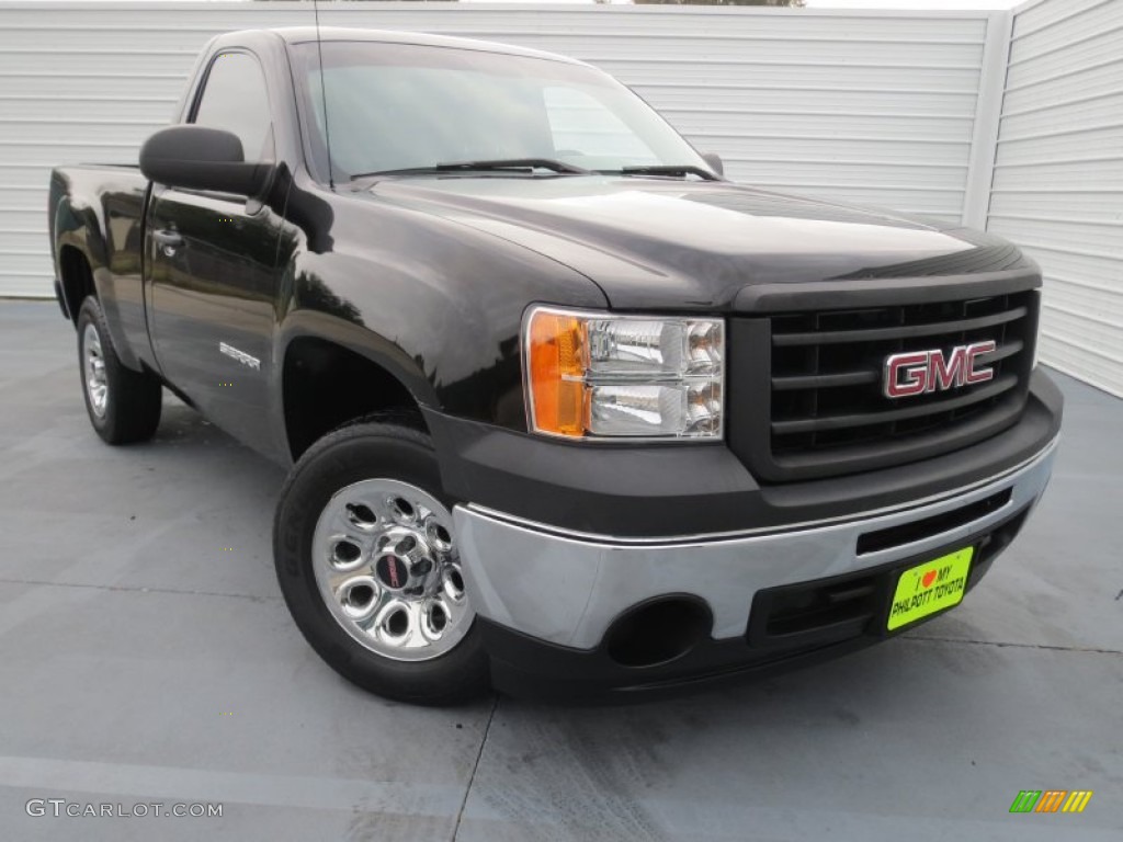 2010 Sierra 1500 Regular Cab - Onyx Black / Dark Titanium photo #1