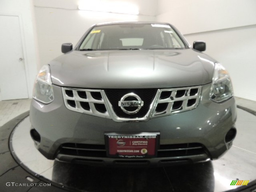 2011 Rogue S AWD - Gotham Gray Metallic / Gray photo #2