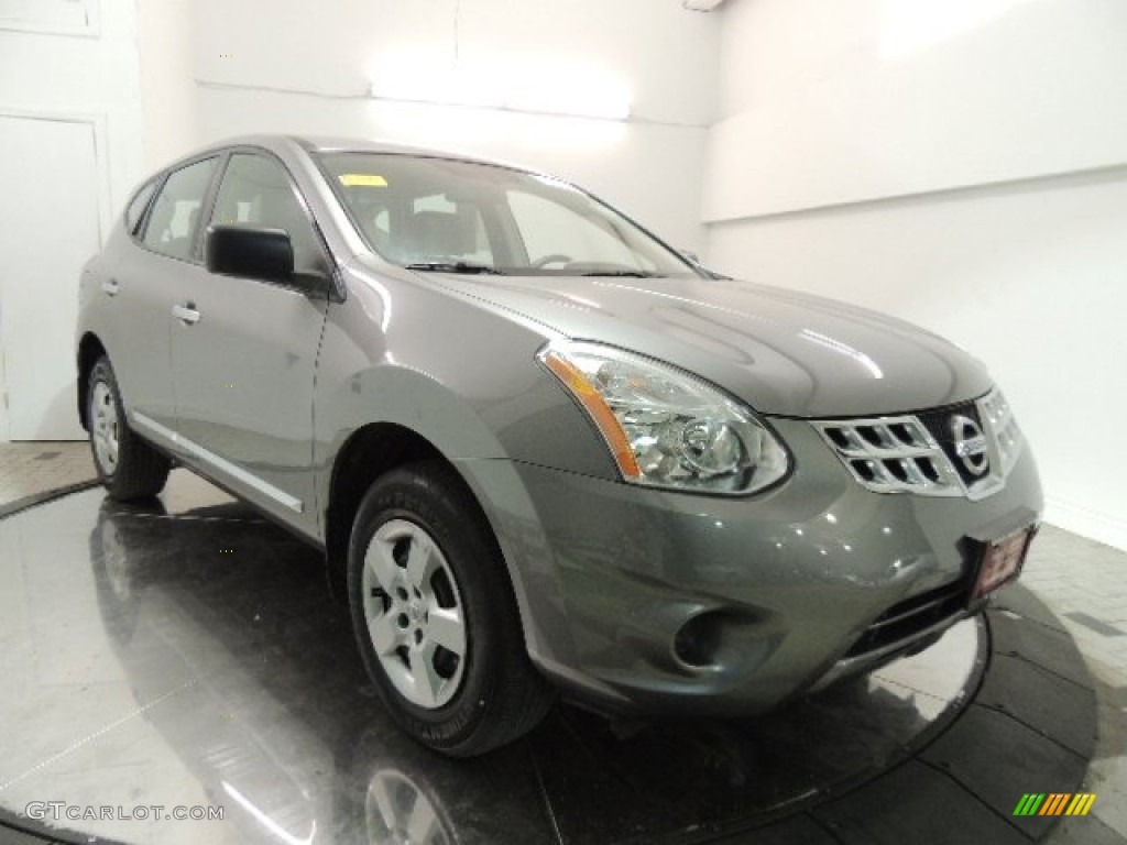 2011 Rogue S AWD - Gotham Gray Metallic / Gray photo #3