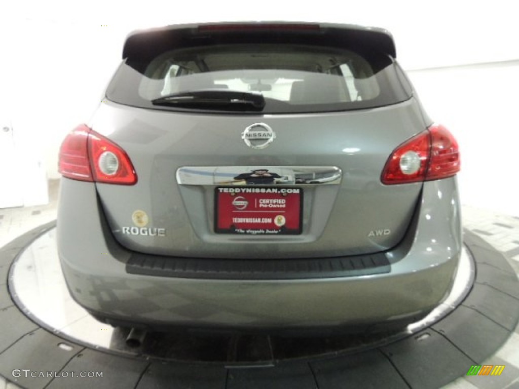 2011 Rogue S AWD - Gotham Gray Metallic / Gray photo #7