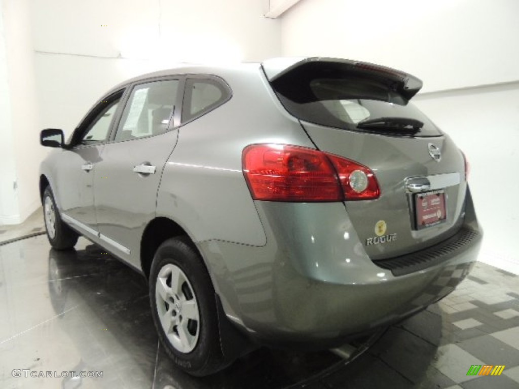 2011 Rogue S AWD - Gotham Gray Metallic / Gray photo #9
