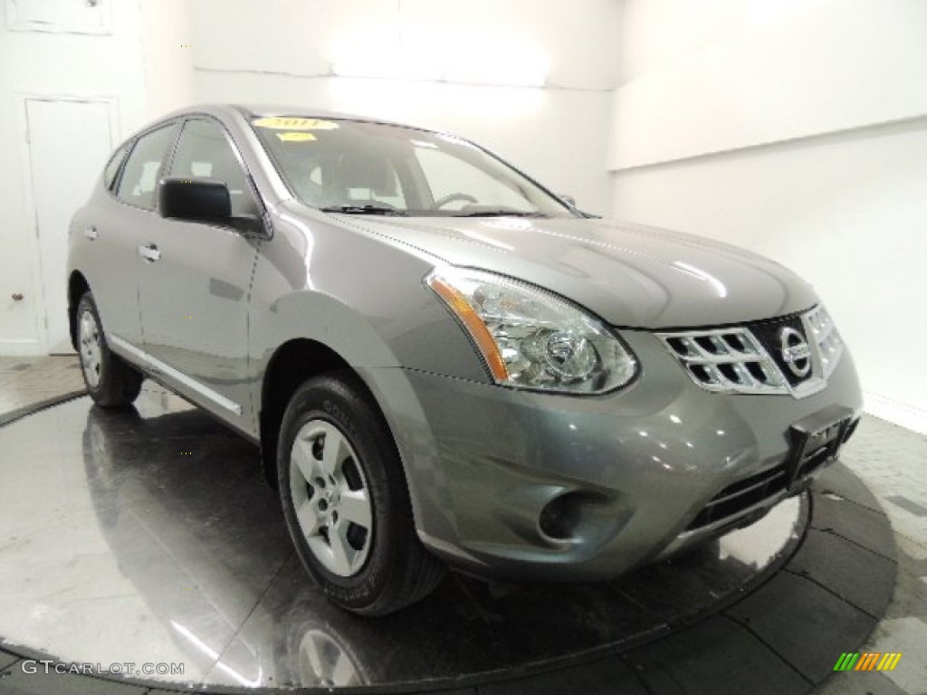 2011 Rogue S AWD - Gotham Gray Metallic / Black photo #3