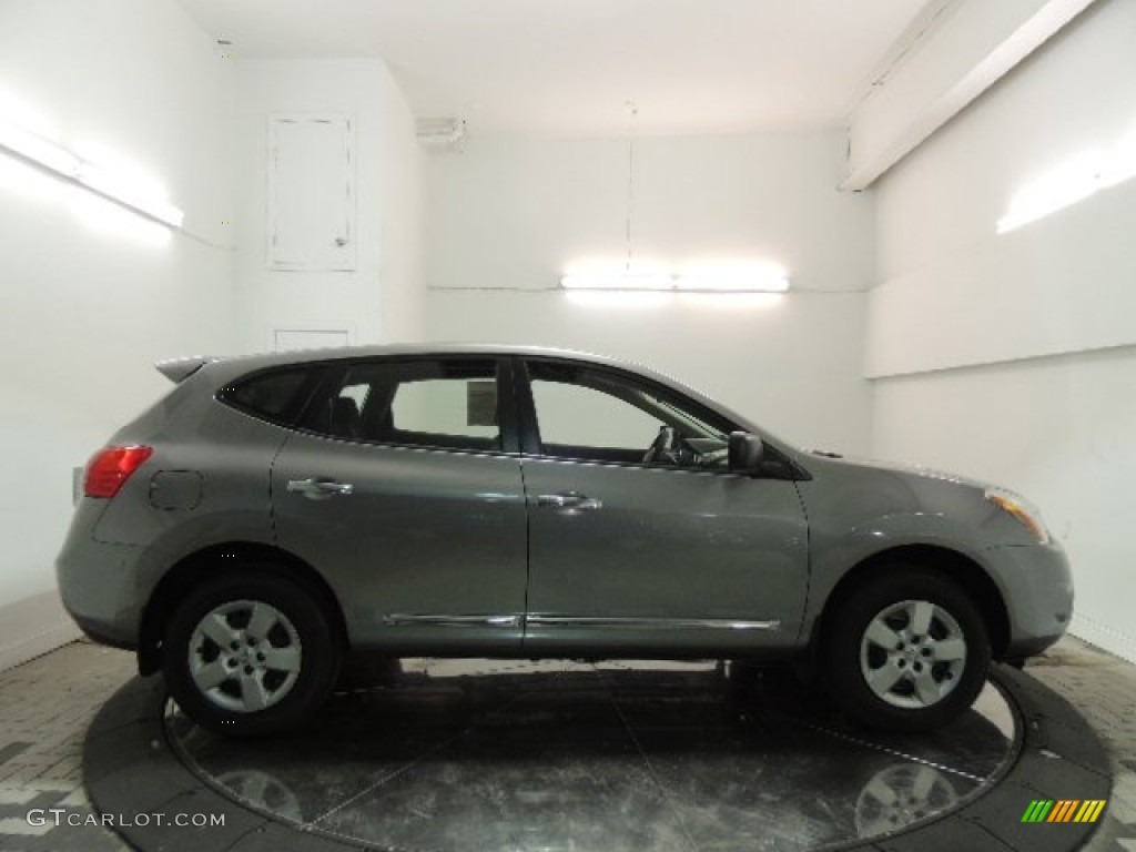 2011 Rogue S AWD - Gotham Gray Metallic / Black photo #4