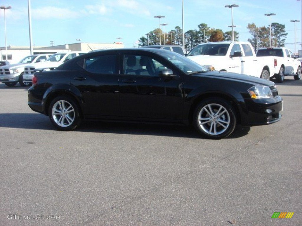 2013 Avenger SXT - Black / Black photo #5