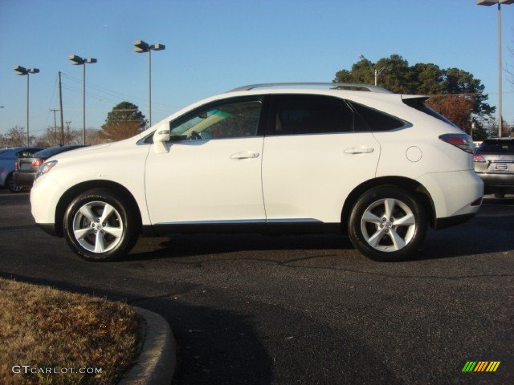 2010 RX 350 AWD - Aurora White Pearl / Parchment/Brown Walnut photo #5