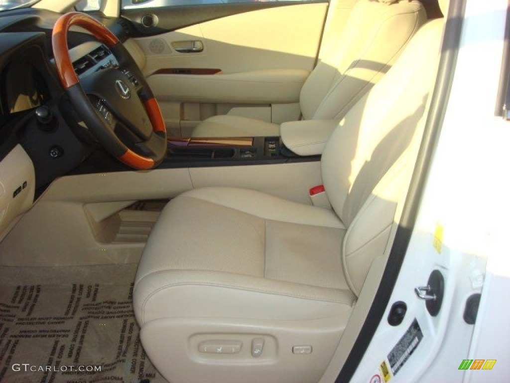 2010 RX 350 AWD - Aurora White Pearl / Parchment/Brown Walnut photo #8