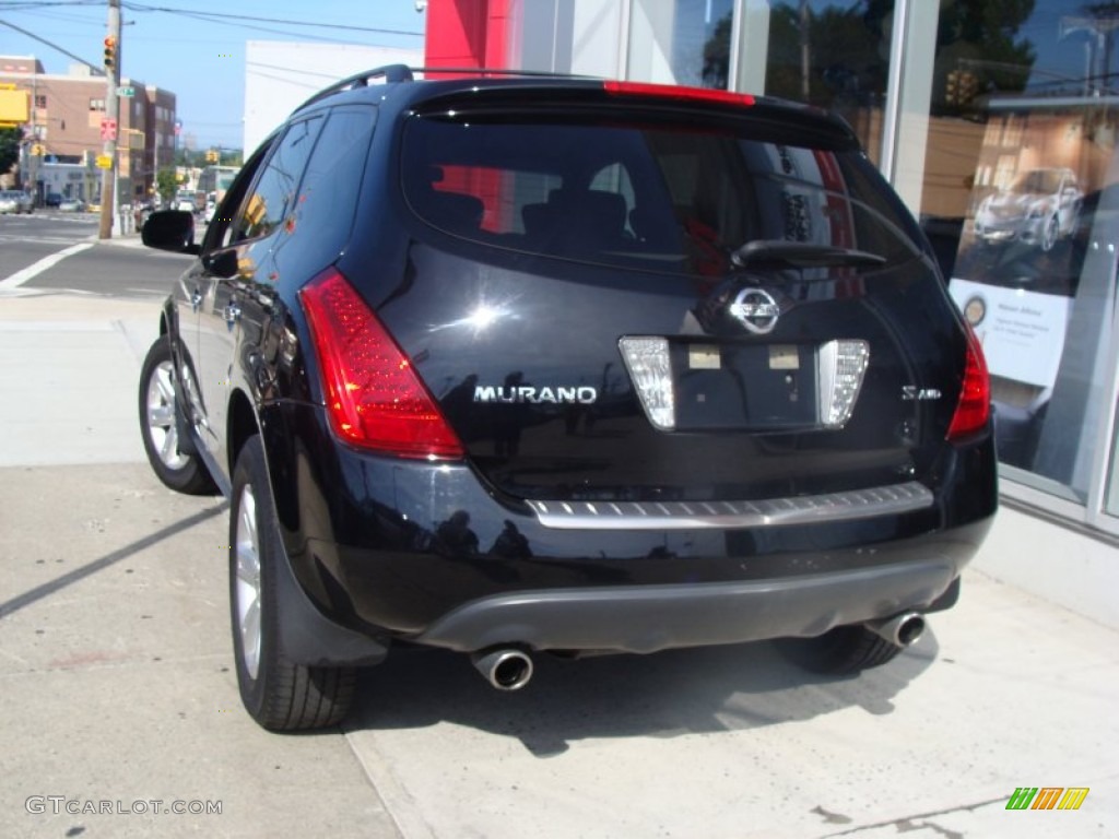 2007 Murano S AWD - Super Black / Charcoal photo #7