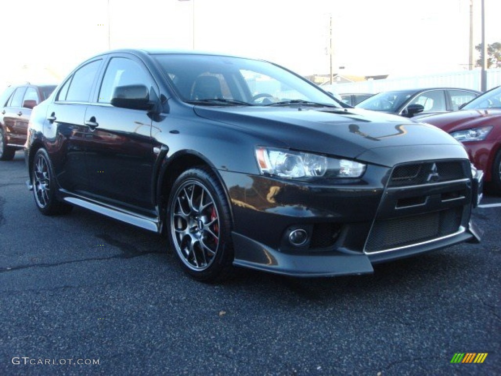 Phantom Black Pearl 2010 Mitsubishi Lancer Evolution MR Touring Exterior Photo #74203735