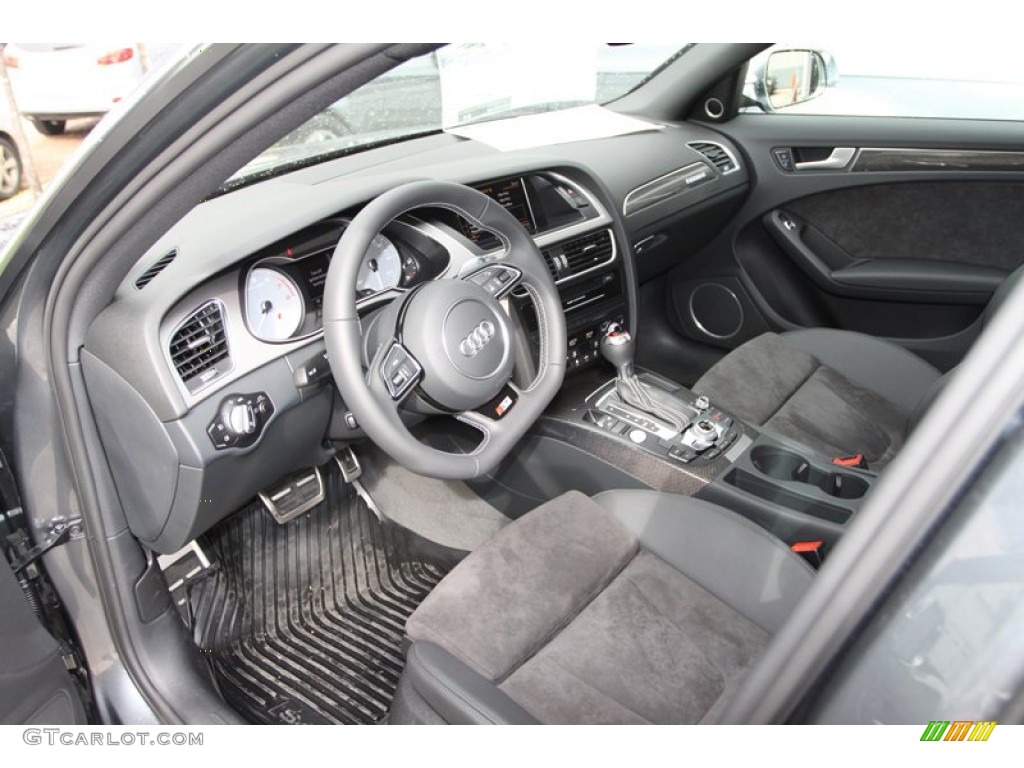 Black Interior 2013 Audi S4 3.0T quattro Sedan Photo #74204047