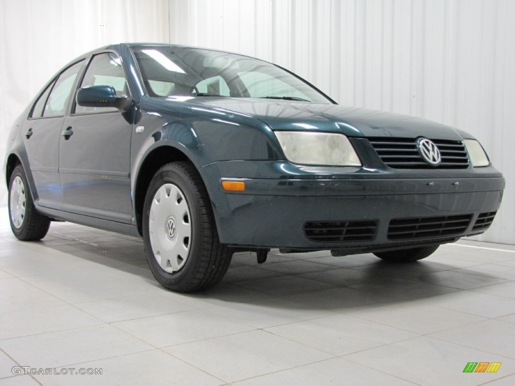 2002 Jetta GLS Sedan - Baltic Green / Black photo #1