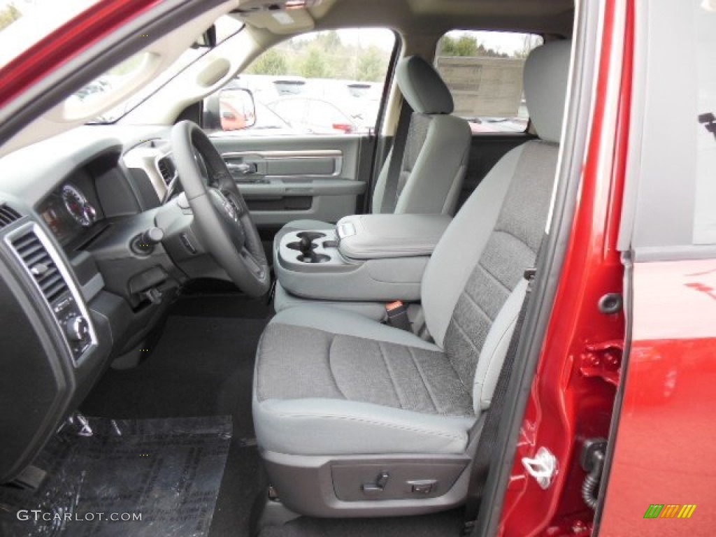 Black/Diesel Gray Interior 2013 Ram 1500 Outdoorsman Quad Cab 4x4 Photo #74205463