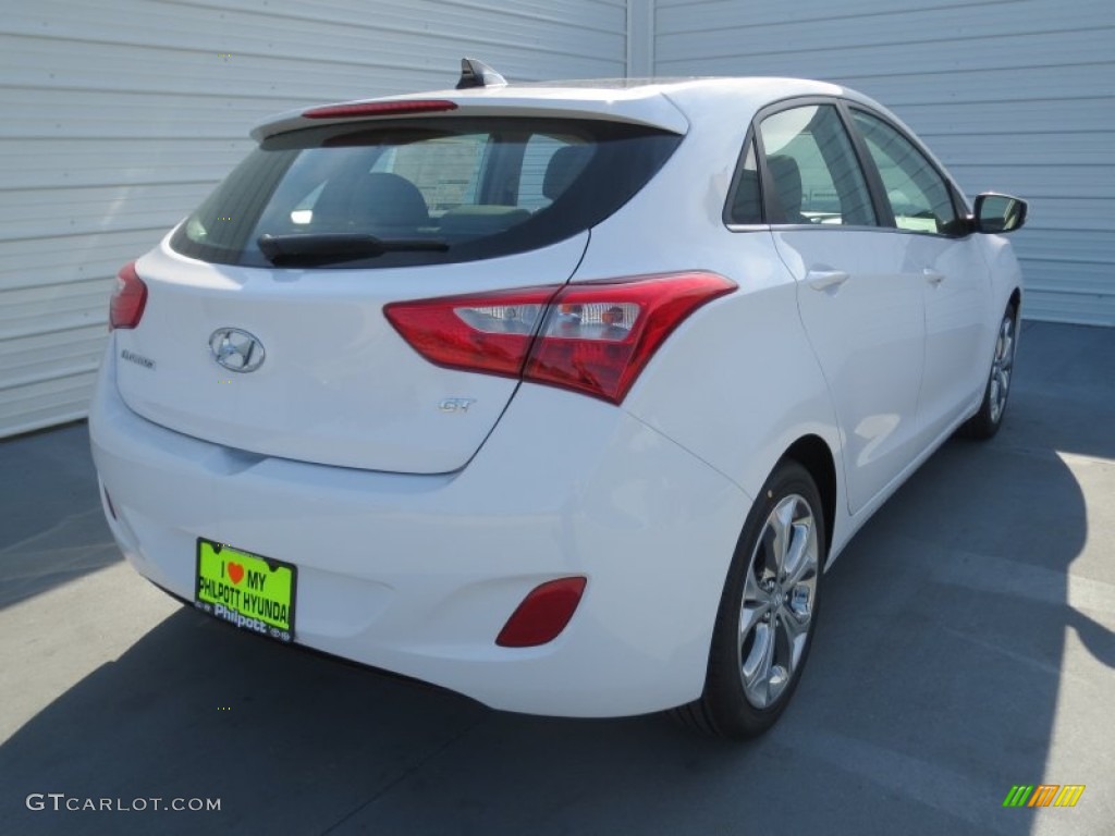 2013 Elantra GT - Monaco White / Beige photo #3