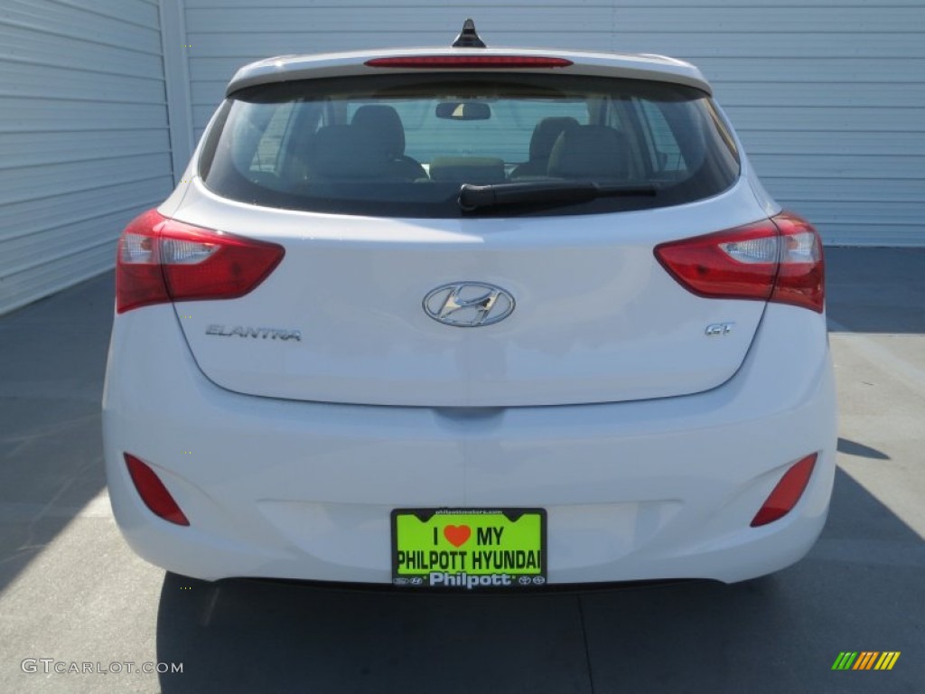 2013 Elantra GT - Monaco White / Beige photo #4