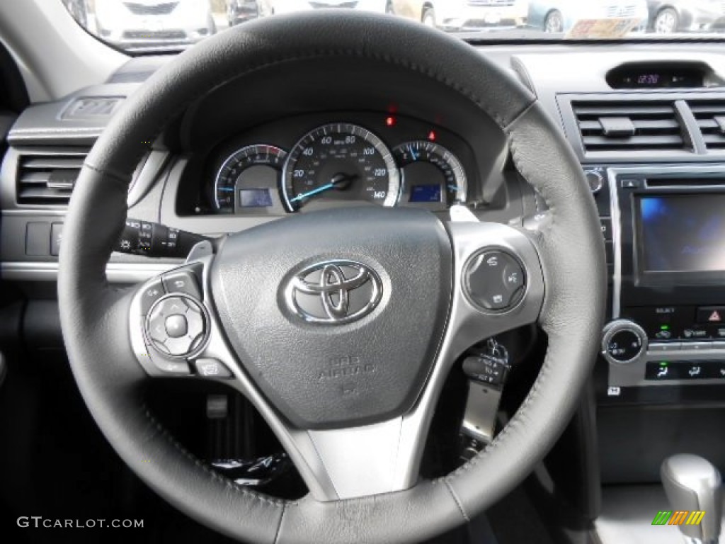 2012 Toyota Camry SE Black Steering Wheel Photo #74205913