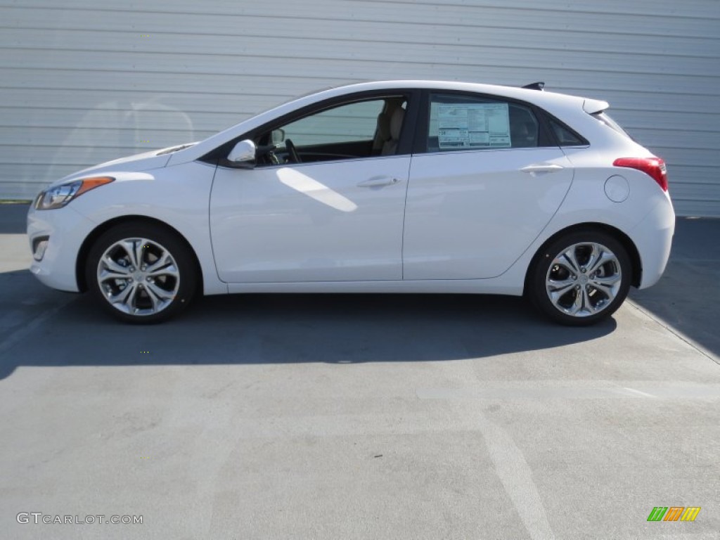 2013 Elantra GT - Monaco White / Beige photo #5