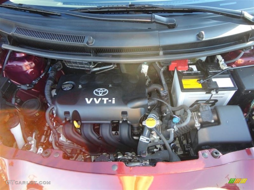 2009 Yaris 3 Door Liftback - Carmine Red Metallic / Dark Charcoal photo #9