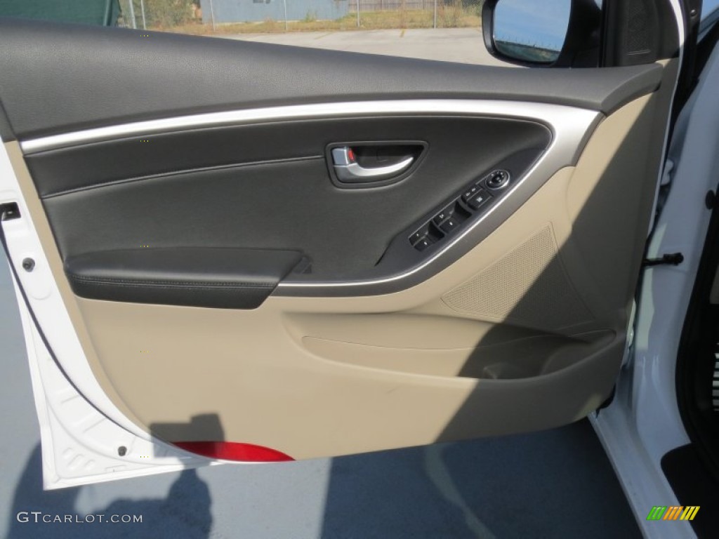 2013 Elantra GT - Monaco White / Beige photo #20