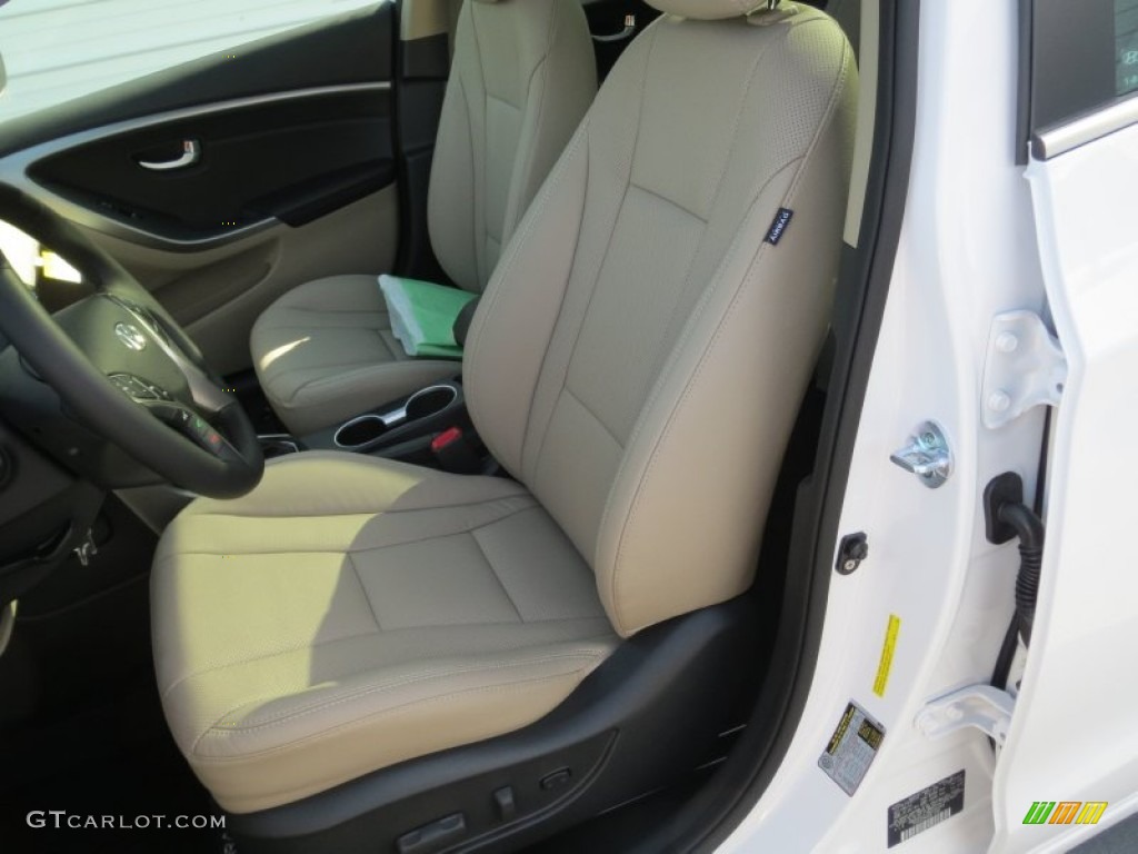 2013 Elantra GT - Monaco White / Beige photo #21